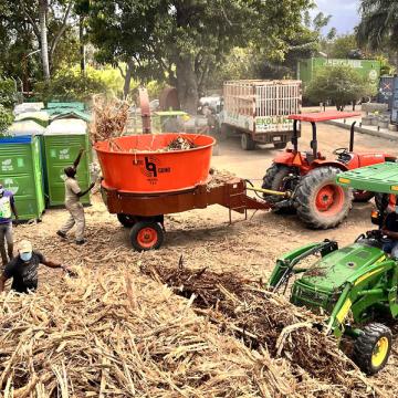 Grinder at SOIL Compost Site